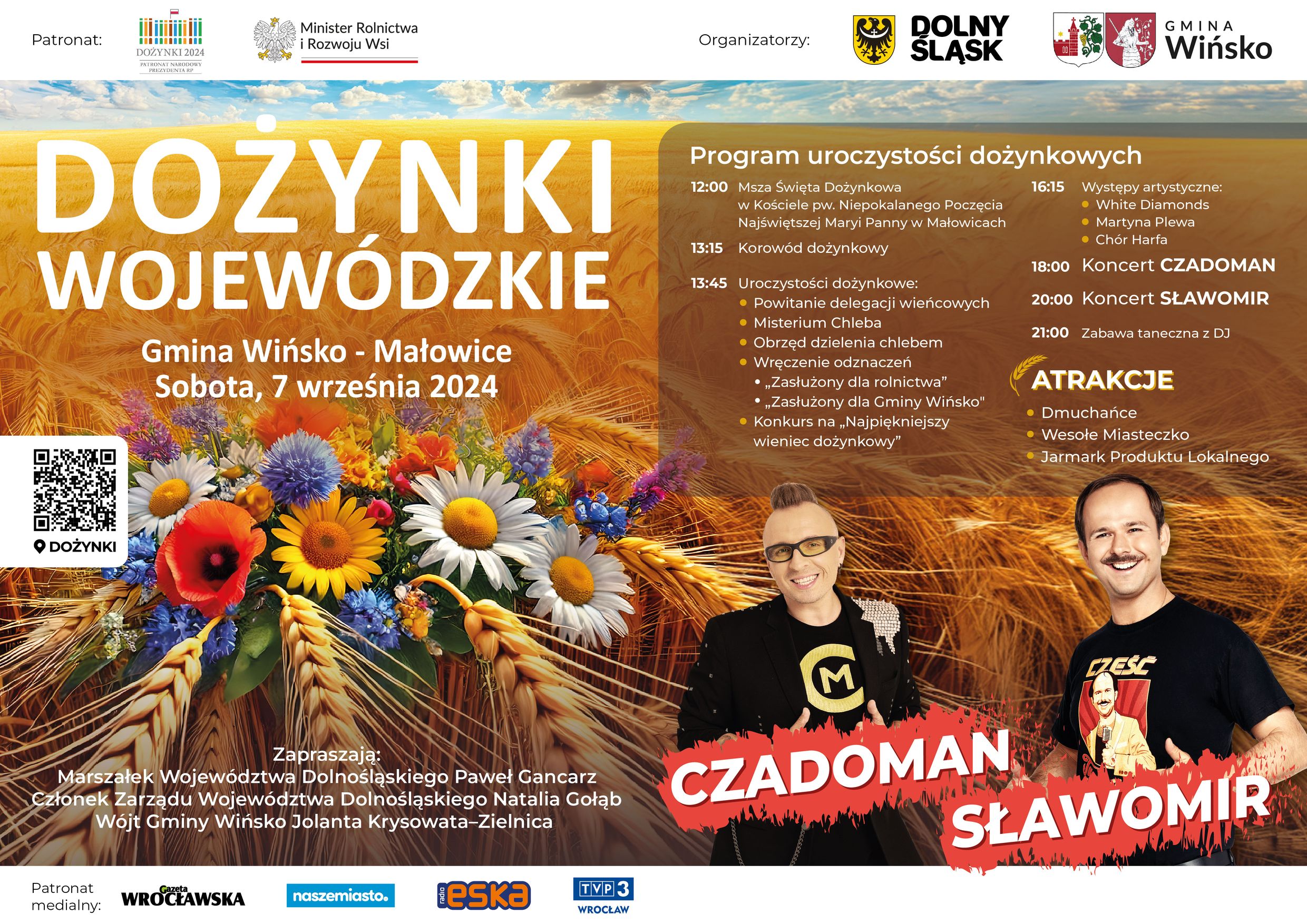 Plakat Dożynki Wojewódzkie 2024 Małowice