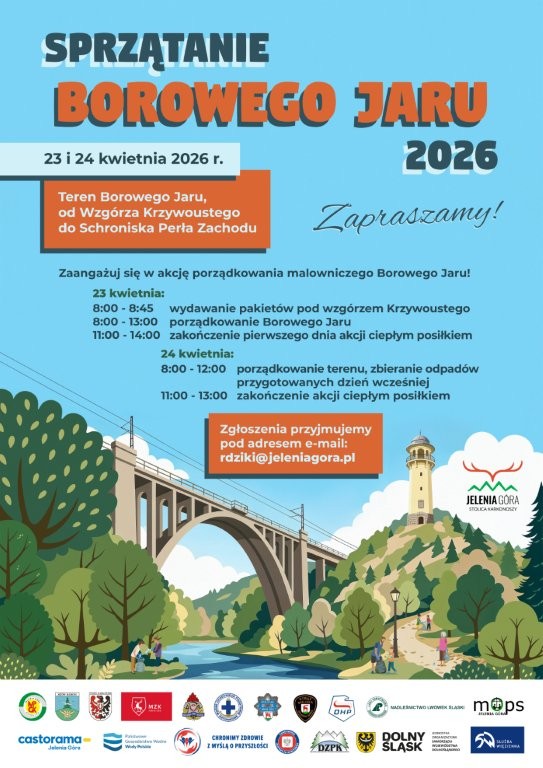 Sprzątanie Borowego Jaru plakat